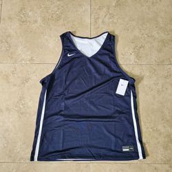 Nike Dri-FIT Mens Basketball Jersey Navy/White Reversible Size XXL DN5212-420