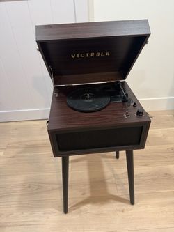 Victrola Turntable + Vinyl Record Stand