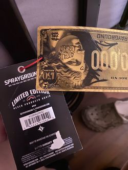 Sprayground limited edition tag