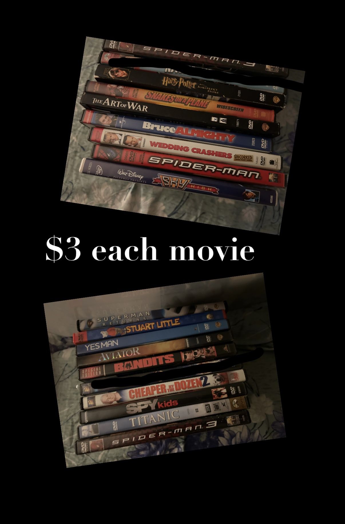 Vintage Vhs And Dvd Movies-$3 Each