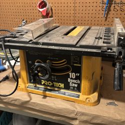 Pro-Tech 10” Bench Saw / Table Saw