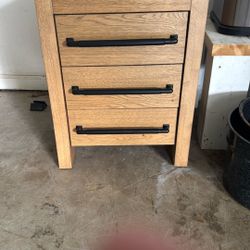 Three Drawer Nightstand 