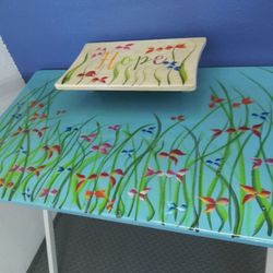 Kids Desk, Cute Sparkling Fish, 35x22, 30" tall