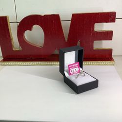 White Gold Natural Diamond Engagement Ring PRICE FIRM