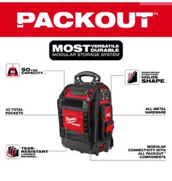 New With Tags Milwaukee Packout Structured Backpack, PRICE IS FIRM
