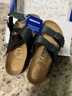 Birkenstocks Black Leather Authentic Size 38