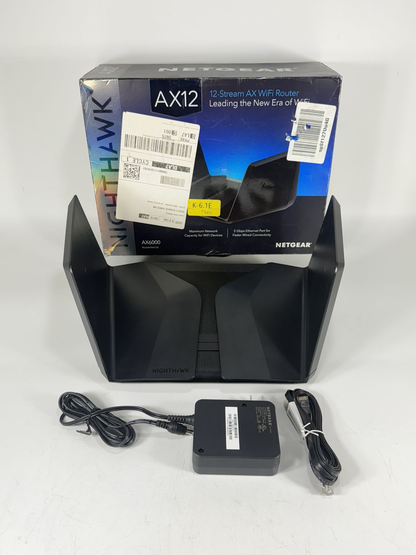 NETGEAR Nighthawk RAX120 AX12 12-Stream AX WiFi Router AX6000 in Box