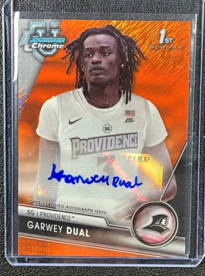 Very Nice Topps Garwey Dual Rookie, Auto, # 8/25 Card MINT