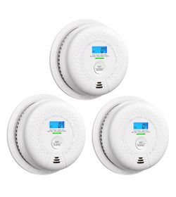 X-Sense SC01 Smoke & Carbon Monoxide Detector 10-Year Battery | 3-Pack | New