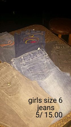 Girls size 6 jeans