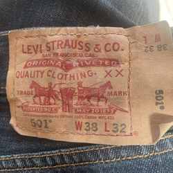 $20 Men’s 501 LEVIs (dark blue) - 38x32