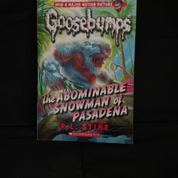 Goosebumps : The Abominable Snowman Of Pasadena