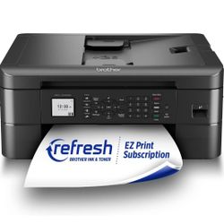 Brother - MFC-J1010DW Wireless Color All-in-One Refresh Subscription Eligible Inkjet Printer - Black