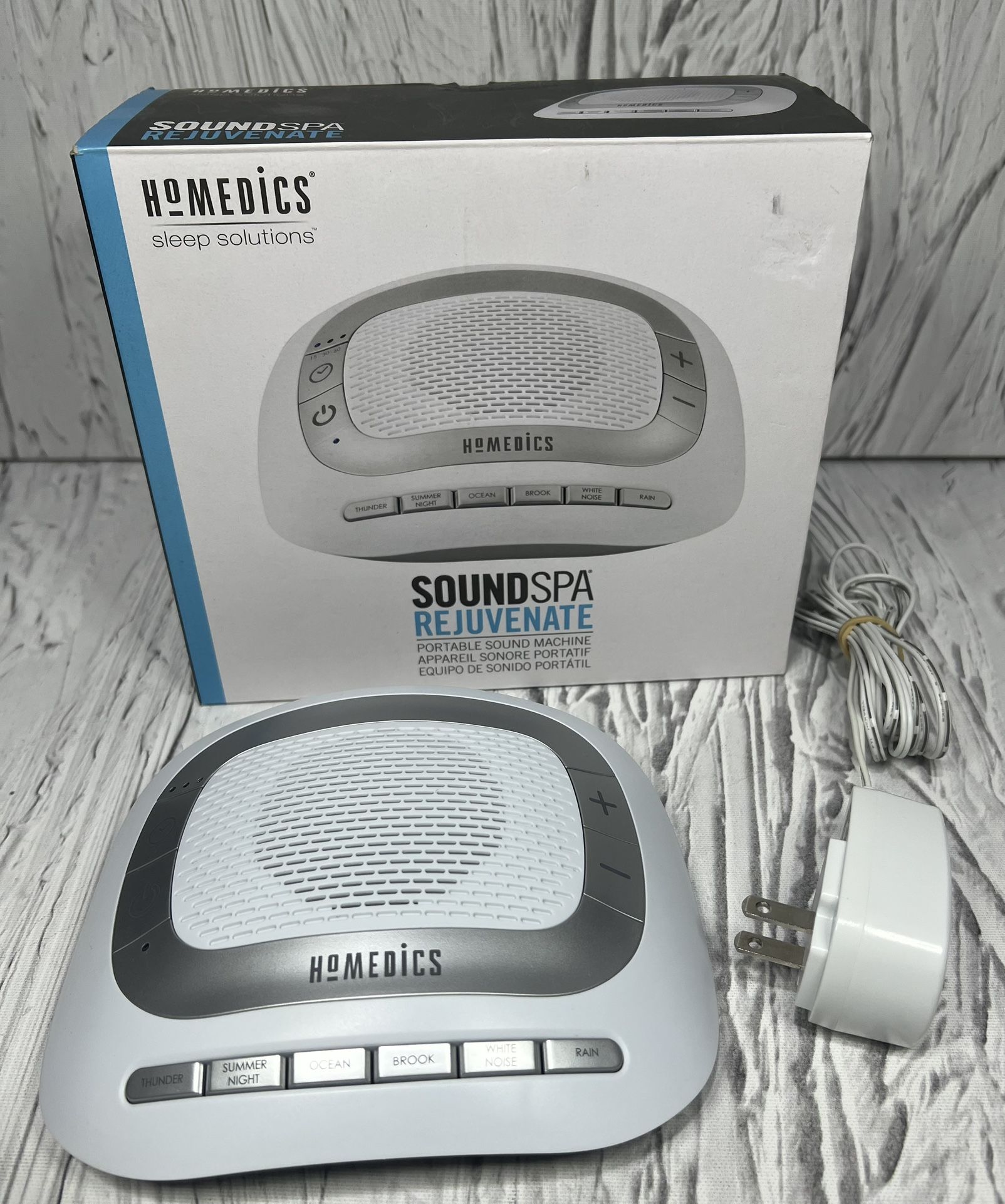 Homedics Sleep Solutions SoundSpa Rejuvenate 6 Nature Sounds Dented Box