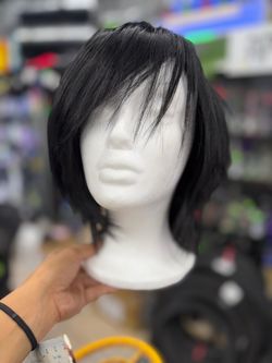 Short Layered Black Wig – Cosplay or Daily Wear