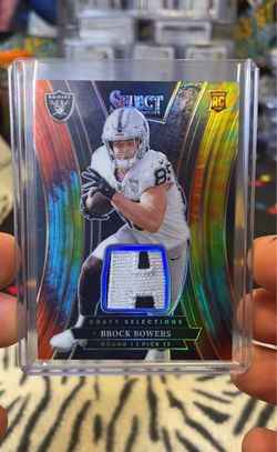 Select 2024 Brock bowers tie dye rookie patch 08/25