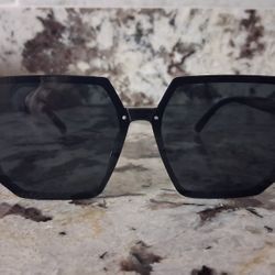 Oversized Hexagon Glasses for Women