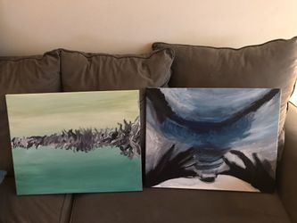 2 Original paintings 20 x 16in