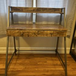 Real Wood Desk - Industrial Style