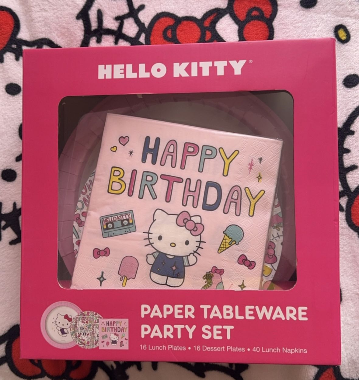 Hello Kitty Paper Tableware Party Set