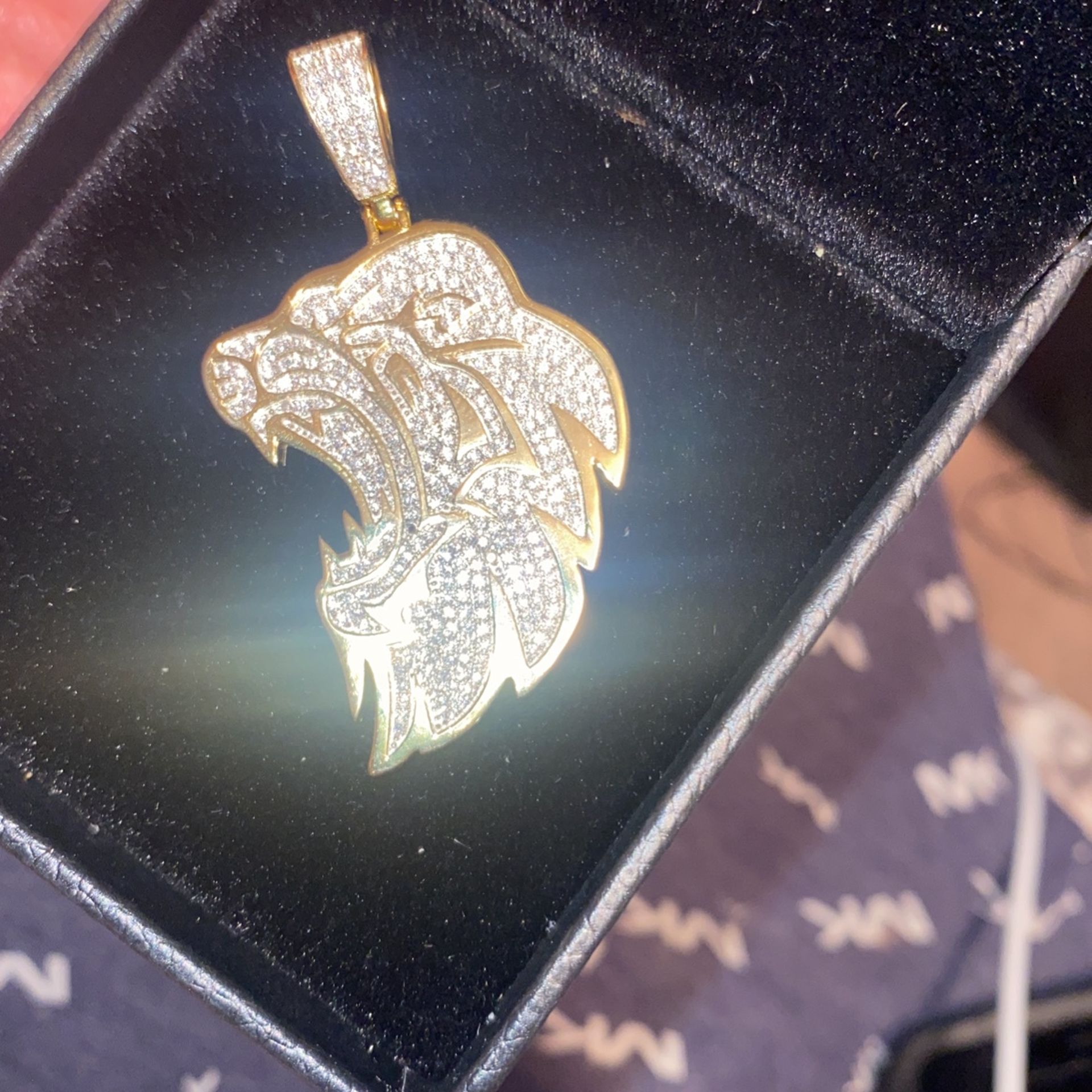 Iced Out Lion Pendant 