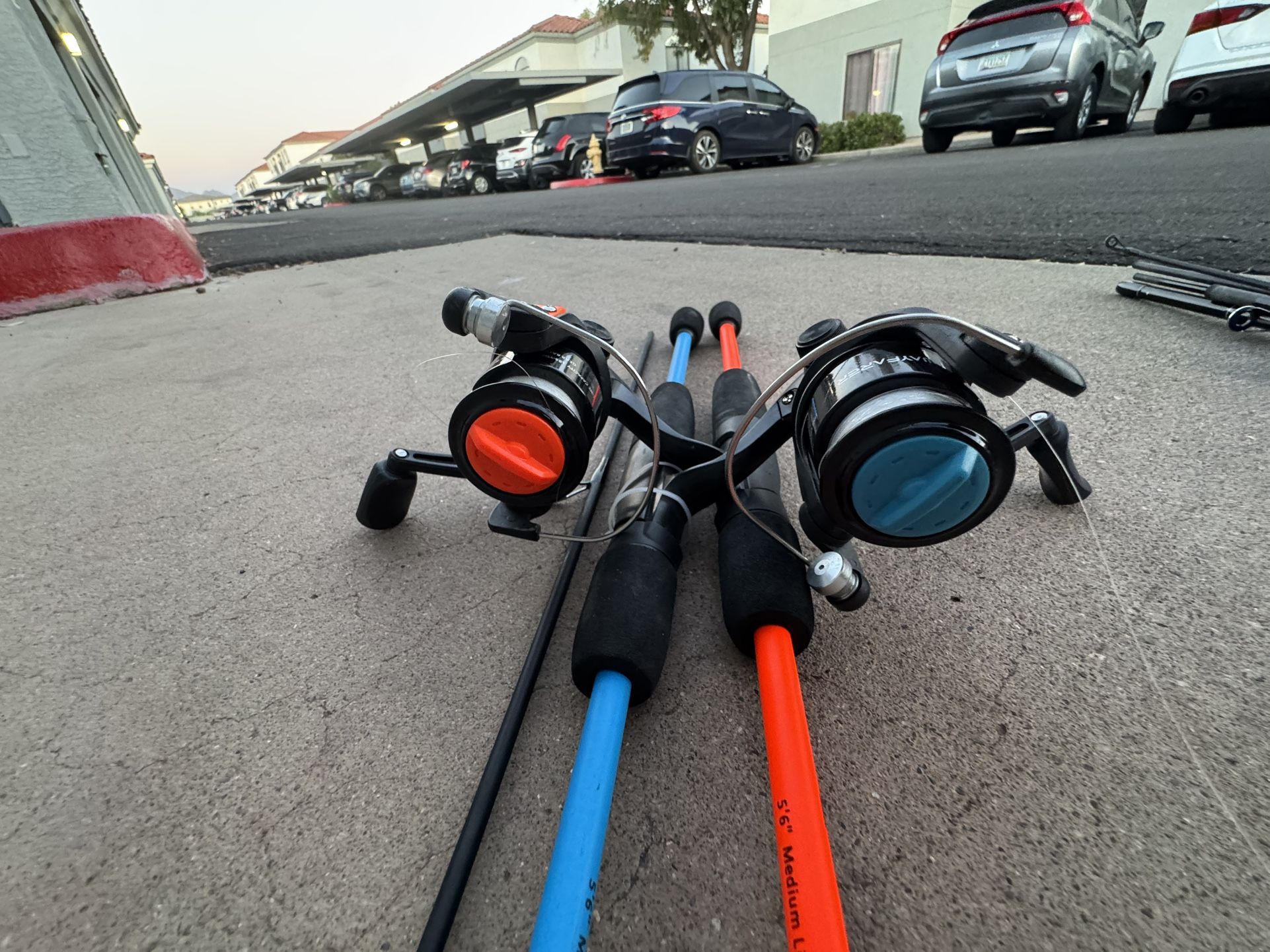 Fishing Rods 2 Reels 1 Complete Rod