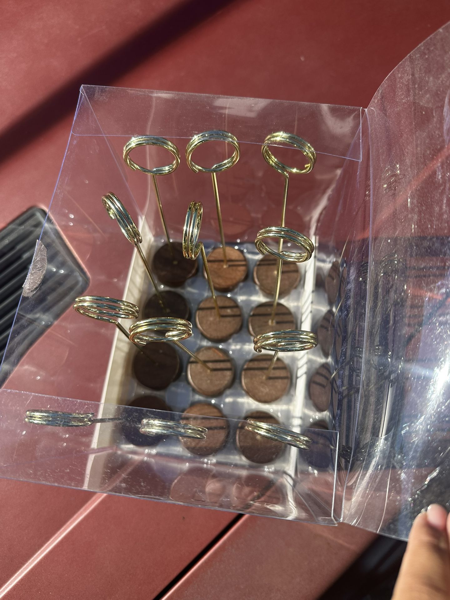 Gold Table Number Holders