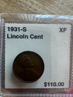 1931-S Lincoln Wheat Cent – XF Key date 1931-S Lincoln Wheat Penny in Extremely Fine condition.