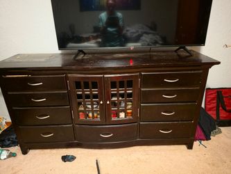 Heavy antique dresser