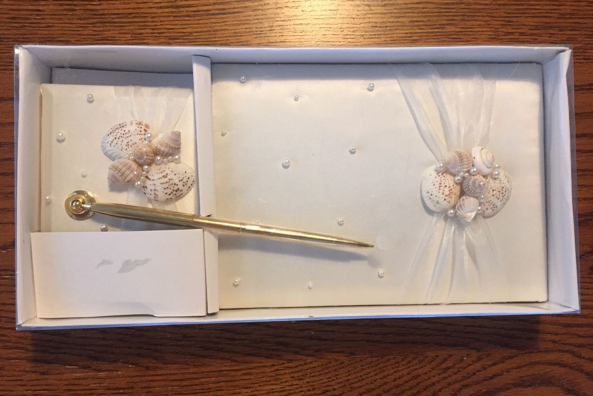 Lillian Rose Seaside Wedding Guestbook with Pen