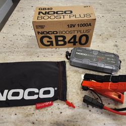 NOCO Boost GB40: 1000A UltraSafe Jump Starter – 12V Lithium Battery Booster Pack, Portable Jump Box
