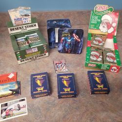 Non sports card lot including sealed packs 3 new sets, marvel tin and more! 