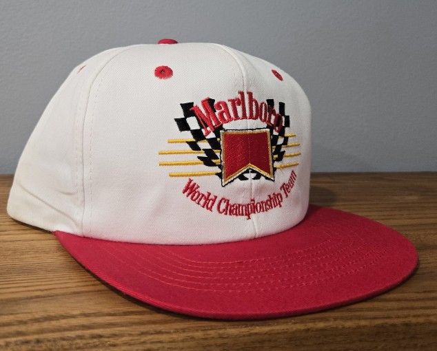 Original vintage Marlboro World Championship Team promotional hat from the 1990s.