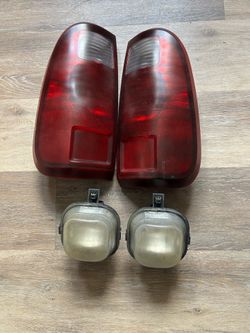 F250 08-10 super duty tail lights and fog lights oem