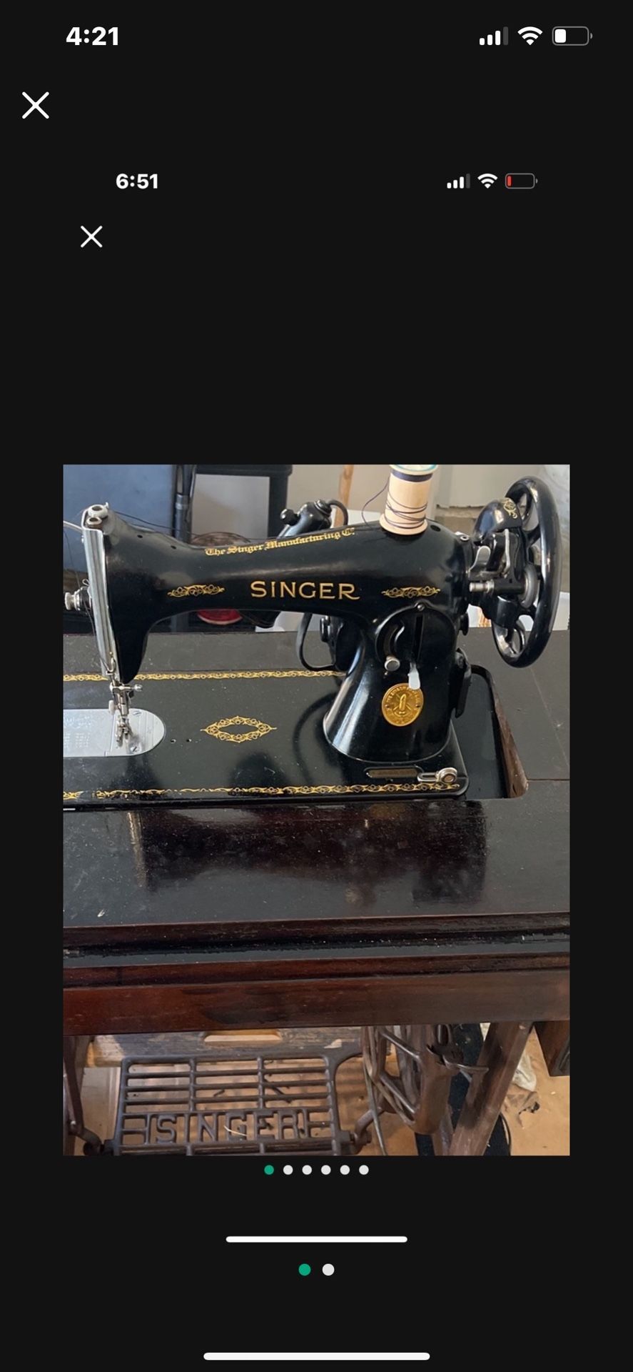 Singer Sewing Machine 1950