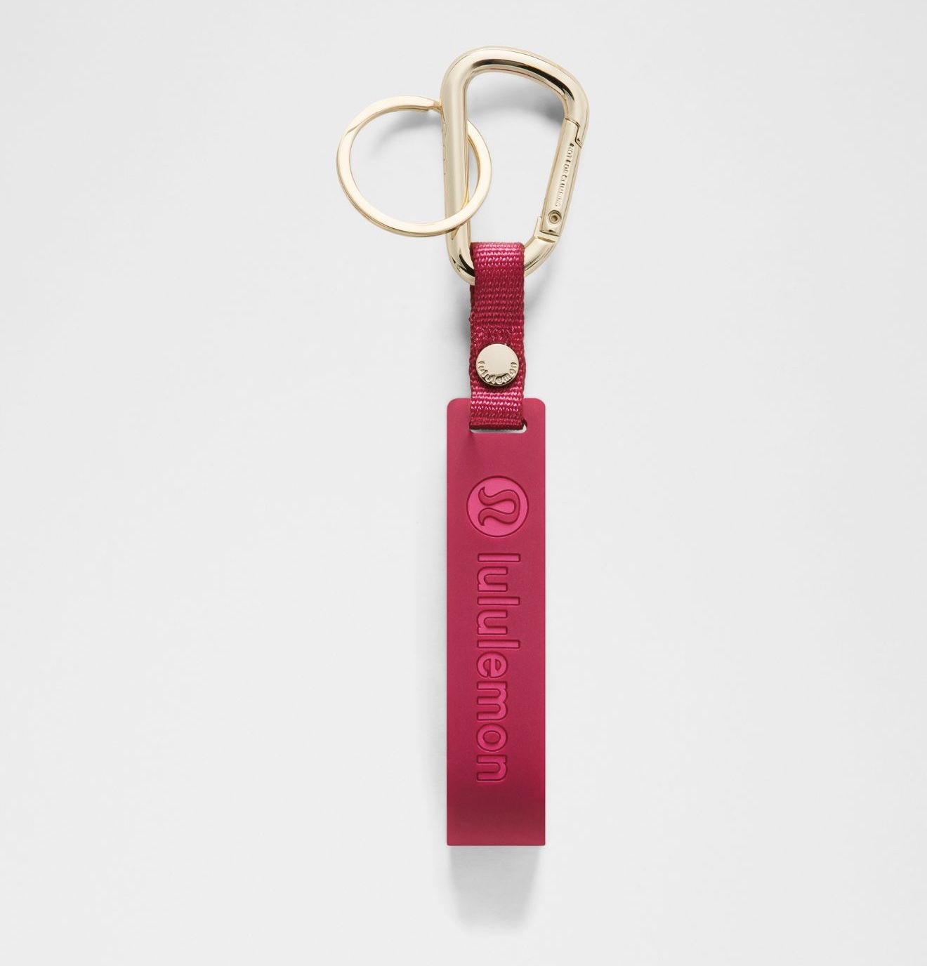 Lululemon Silicone Keychain Berry Rumble/Jewelled Magenta