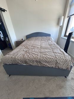 Queen Bedframe and Bedmattress