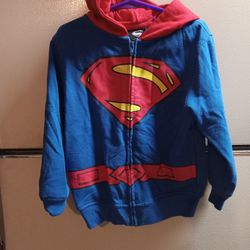Kids Super Man Hoody Sz 4/5
