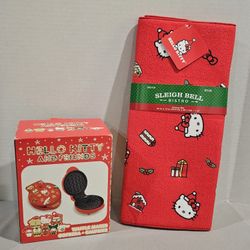 Hello Kitty Waffle Maker & Dish Drying Mat