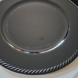 BLACK CHARGER PLATES (READ NOTES)