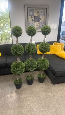 Faux 5Ft Topiary Trees Triple Ball $15 each