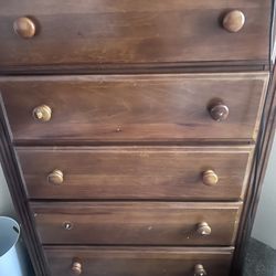 wooden chest of drawers