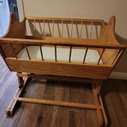 Antique Solid Wood Cradle