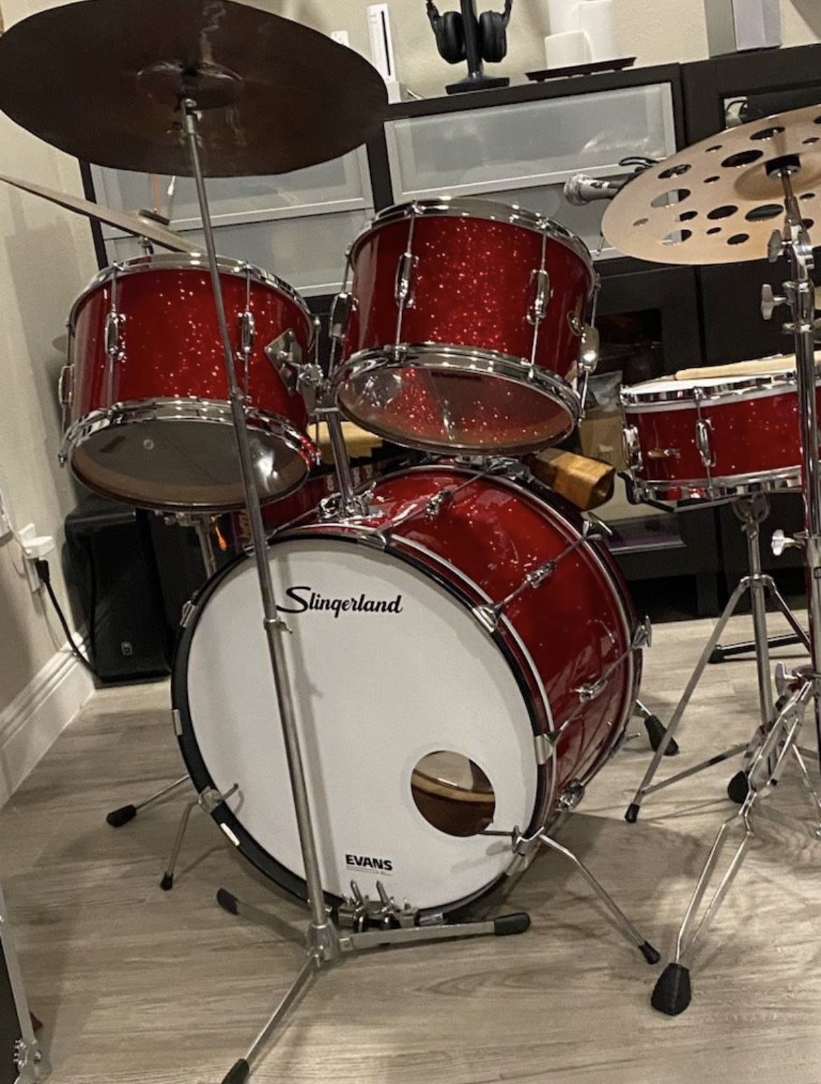 Vintage Slingerland 1963 Drum Set Refurbished