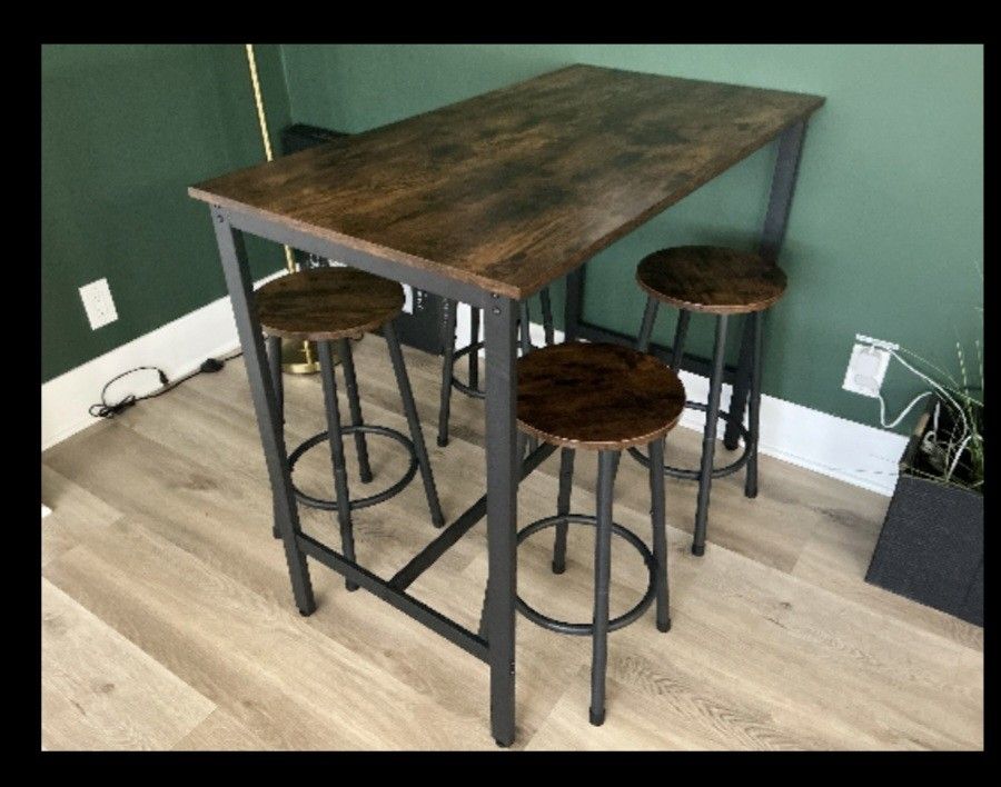 4 Bar Stools + Table [$60]