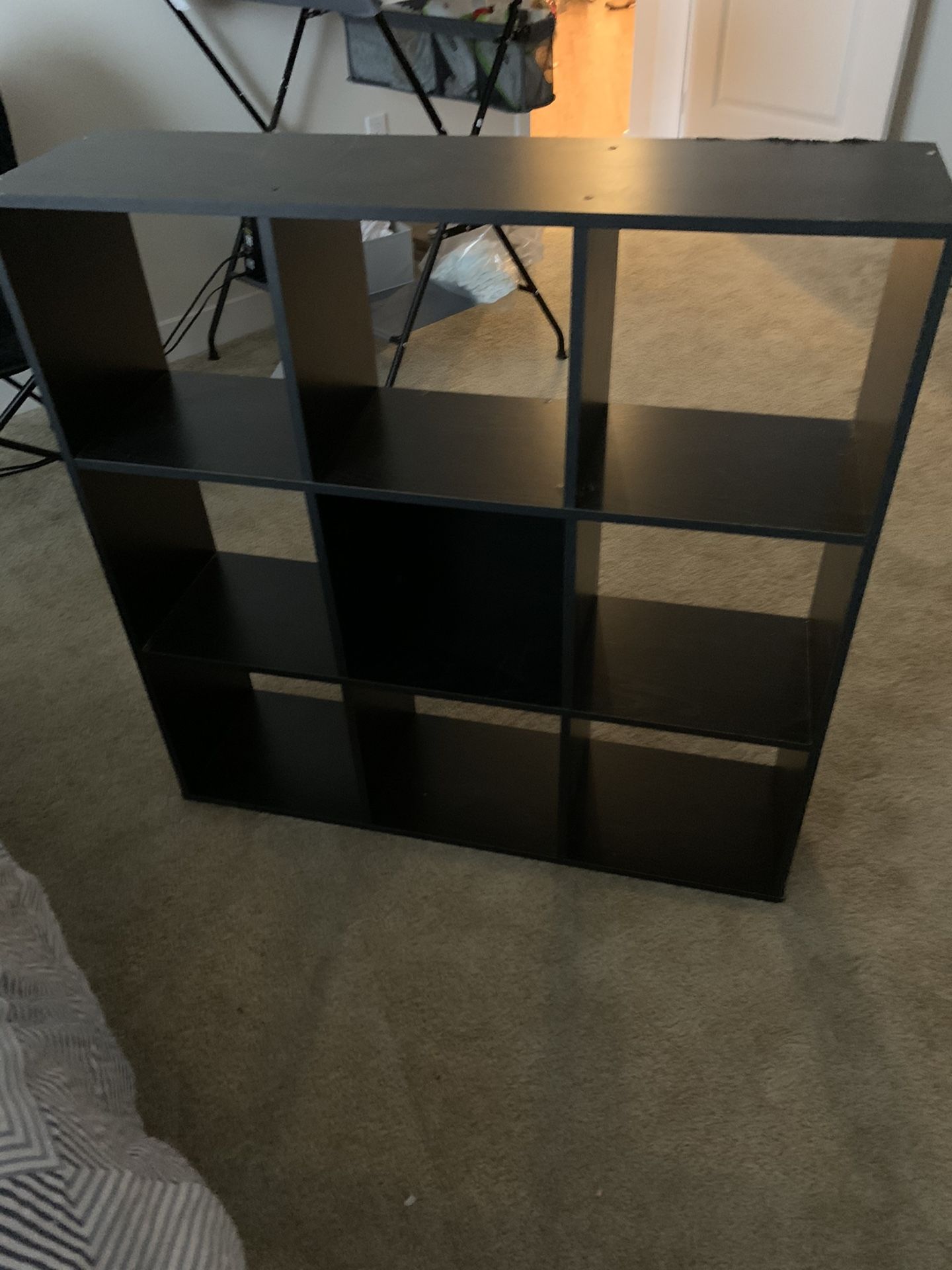 Square bookcase with nine cubes!