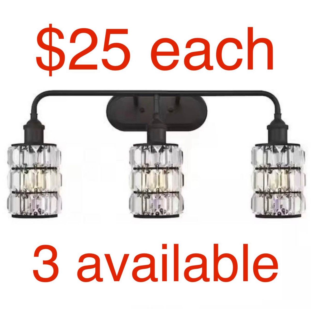 Westinghouse Lighting Sophie Three-Light Indoor Wall Fixture, Oil Rubbed Bronze Finish with Crystal Prism Glass