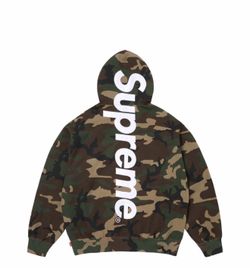 Supreme Satin Appliqué Hoodie Camo SS26