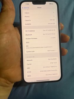 iPhone 13 Pro Max 256 Gigs ATandT Phone