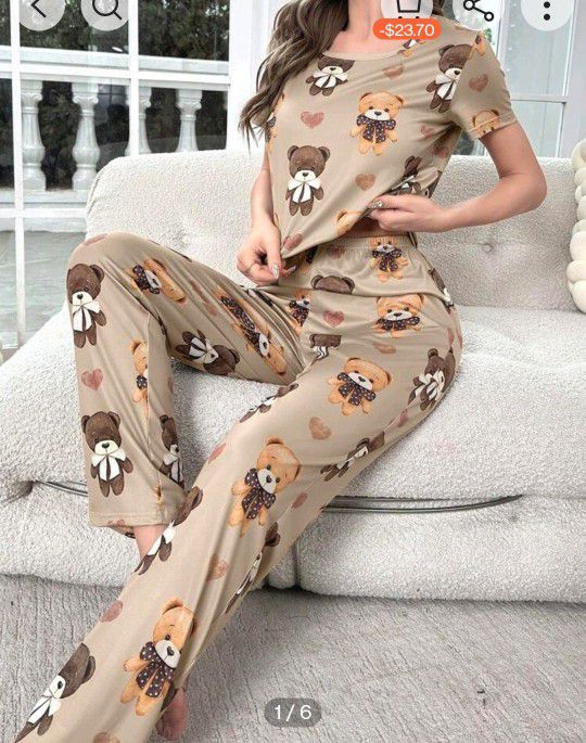 Teddy Bear Pajamas Set 